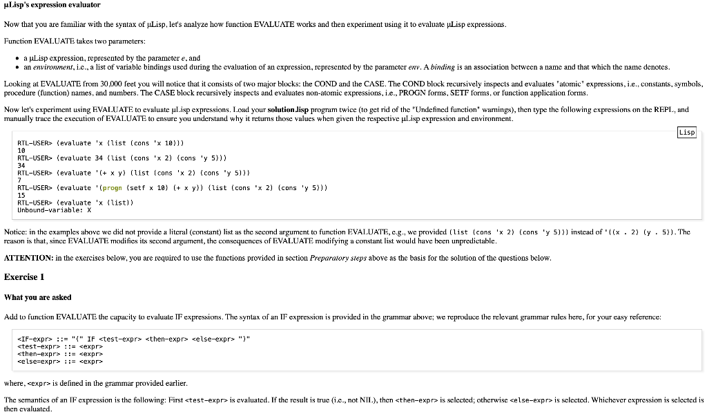 Solved EVALUATE in class. This program defines an cxpression | Chegg.com