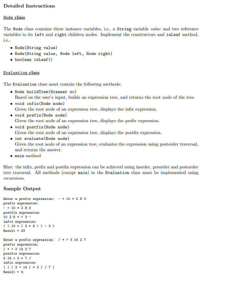 Solved Background: Infix, Postfix and Prefix This section | Chegg.com