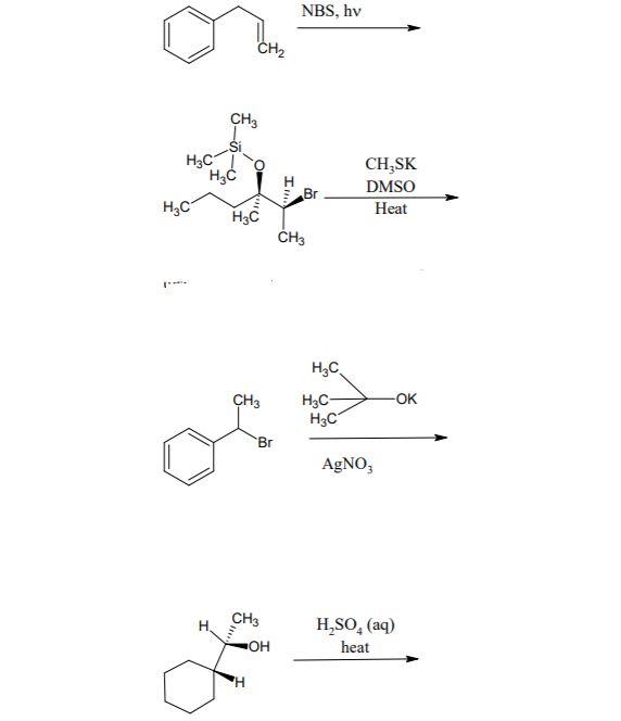 Solved What's the major product for each reaction? Please | Chegg.com