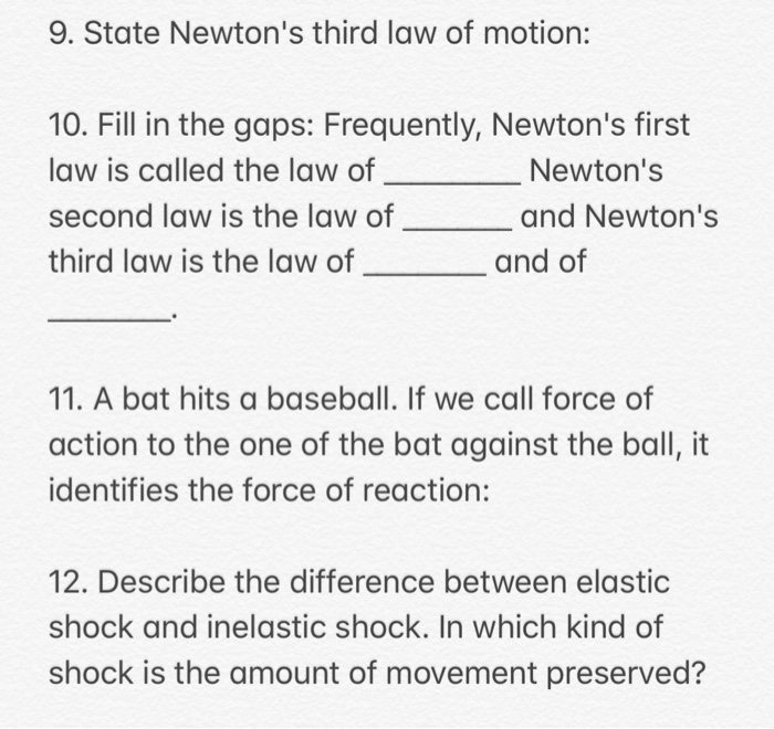 state newton's third law of motion in your own words