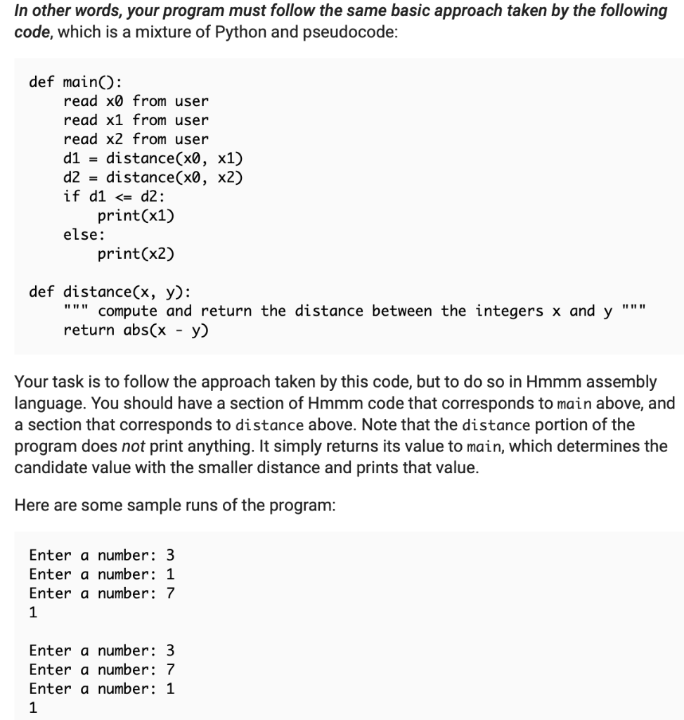 The distance between two integers x0 and x1 is the | Chegg.com