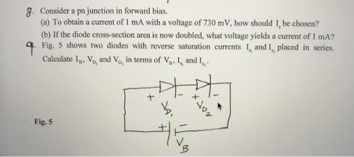 Solved 8. Consider a pn junction in forward bias. (a) To | Chegg.com