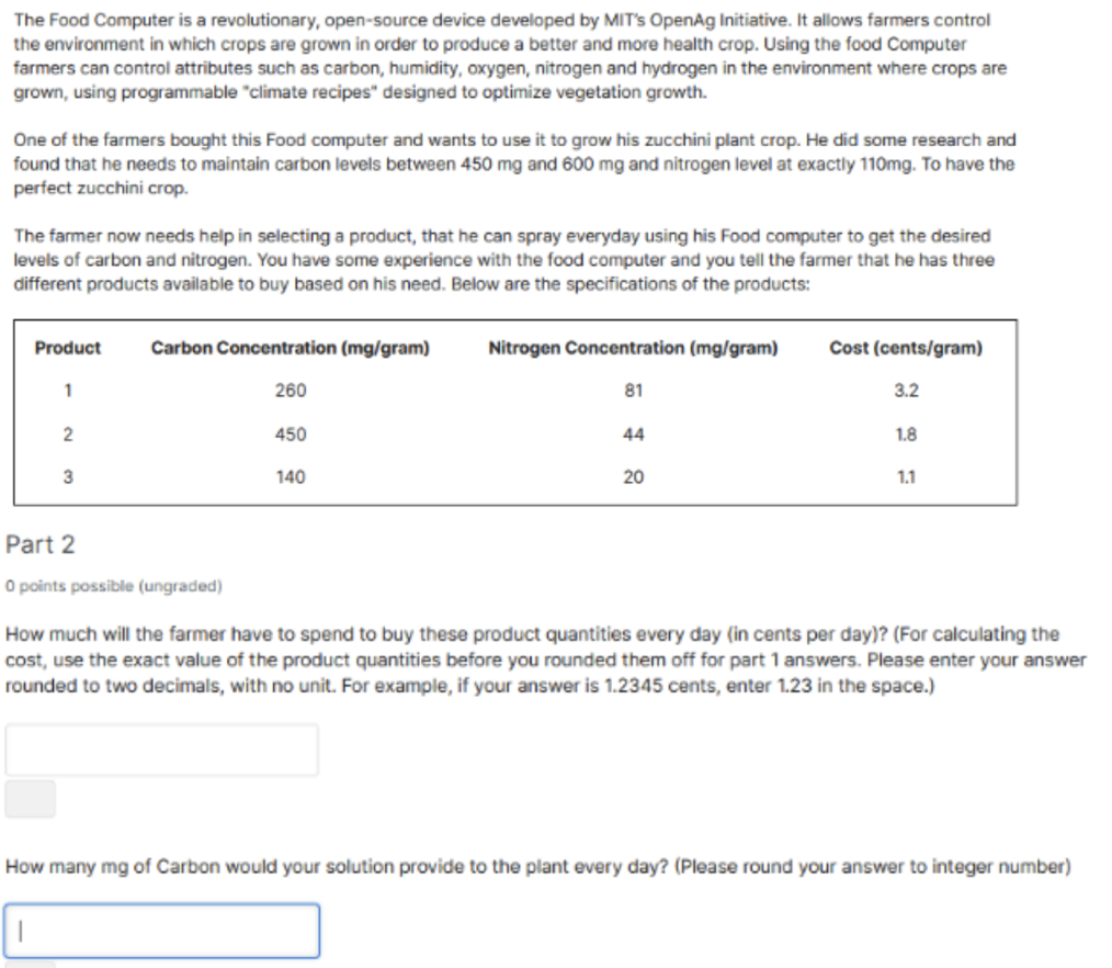 Solved The Food Computer is a revolutionary, open-source | Chegg.com