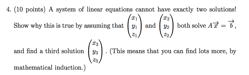 System Of Linear Equations Have Exactly Two Solutions - Tessshebaylo