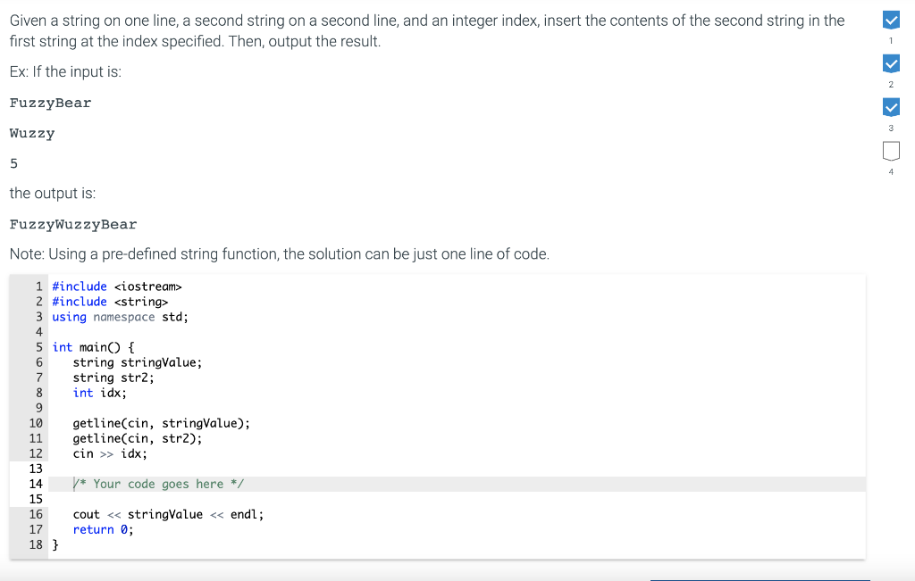 solved-1-given-a-string-on-one-line-a-second-string-on-a-chegg