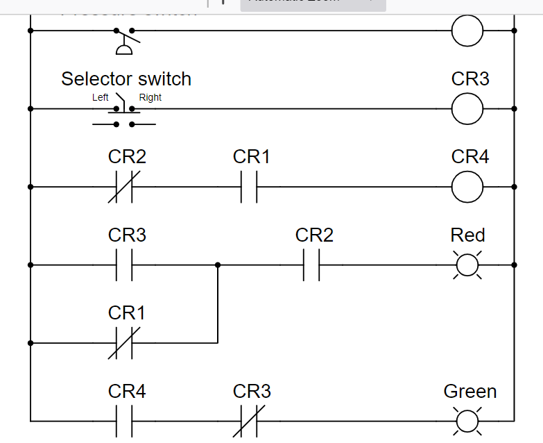 Analyze the status of all relay contacts and lamps in | Chegg.com