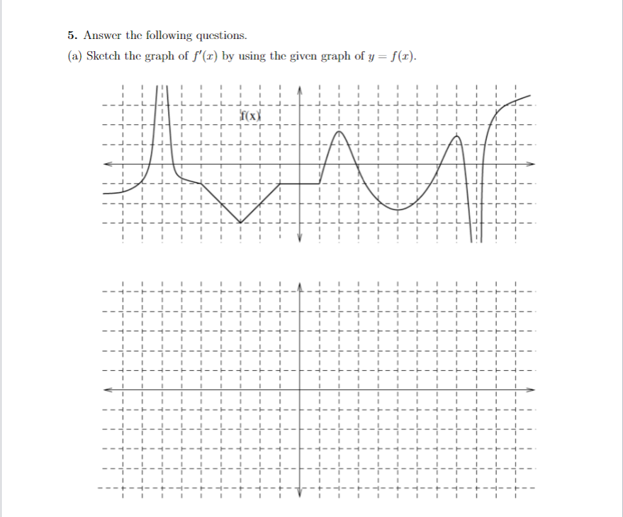 Solved 5. Answer the following questions. (a) Sketch the | Chegg.com