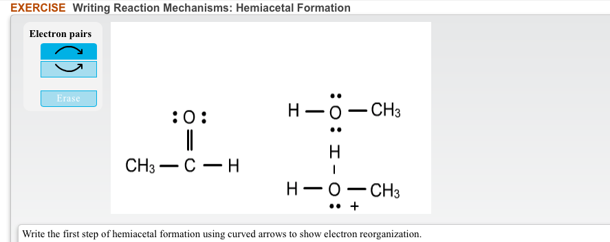 Solved EXERCISE Writing Reaction Mechanisms: Hemiacetal | Chegg.com