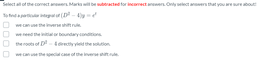 Solved Select all of the correct answers. Marks will be | Chegg.com