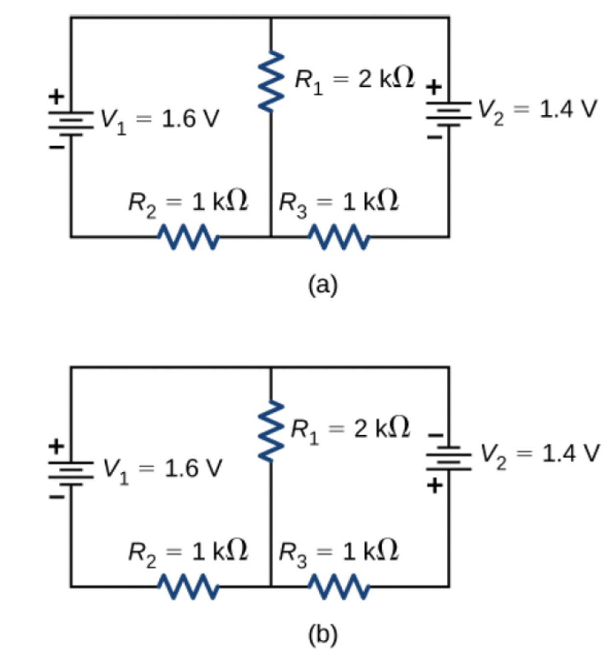 Solved Consider the circuits shown below. (a) What is the | Chegg.com