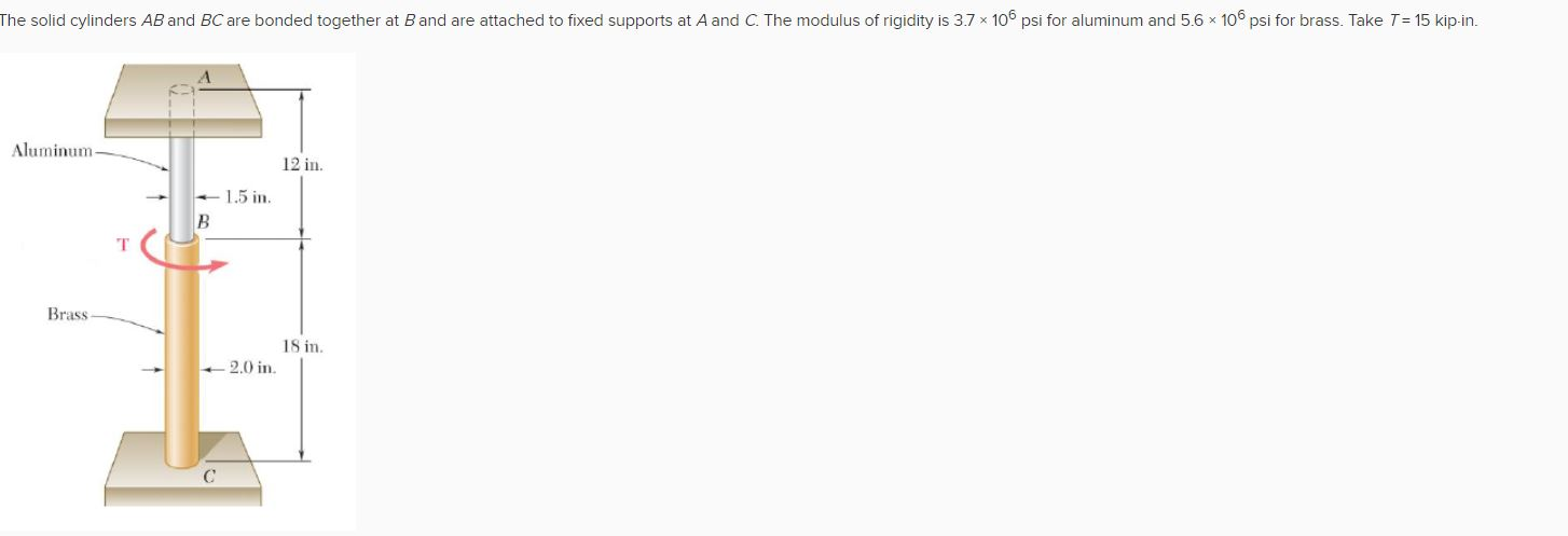 Solved 1) Determine the maximum shearing stress in cylinder | Chegg.com