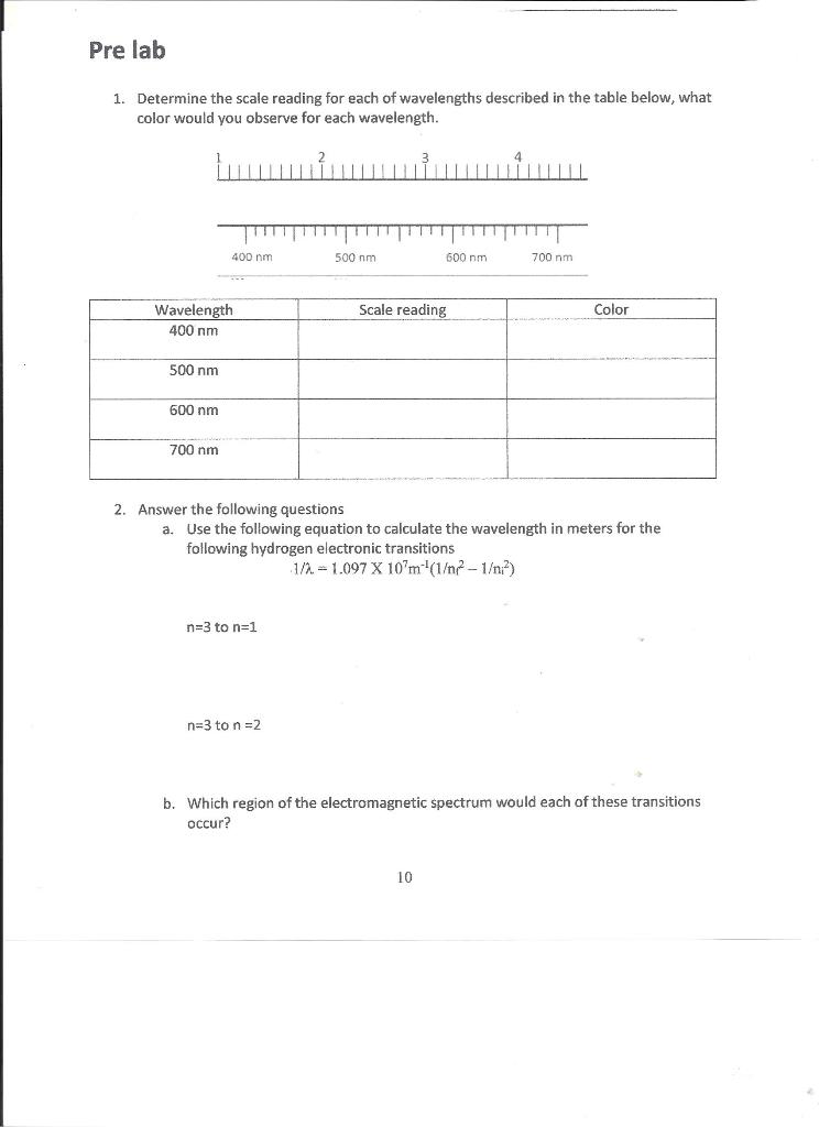 Solved Pre lab 1. Determine the scale reading for each of | Chegg.com