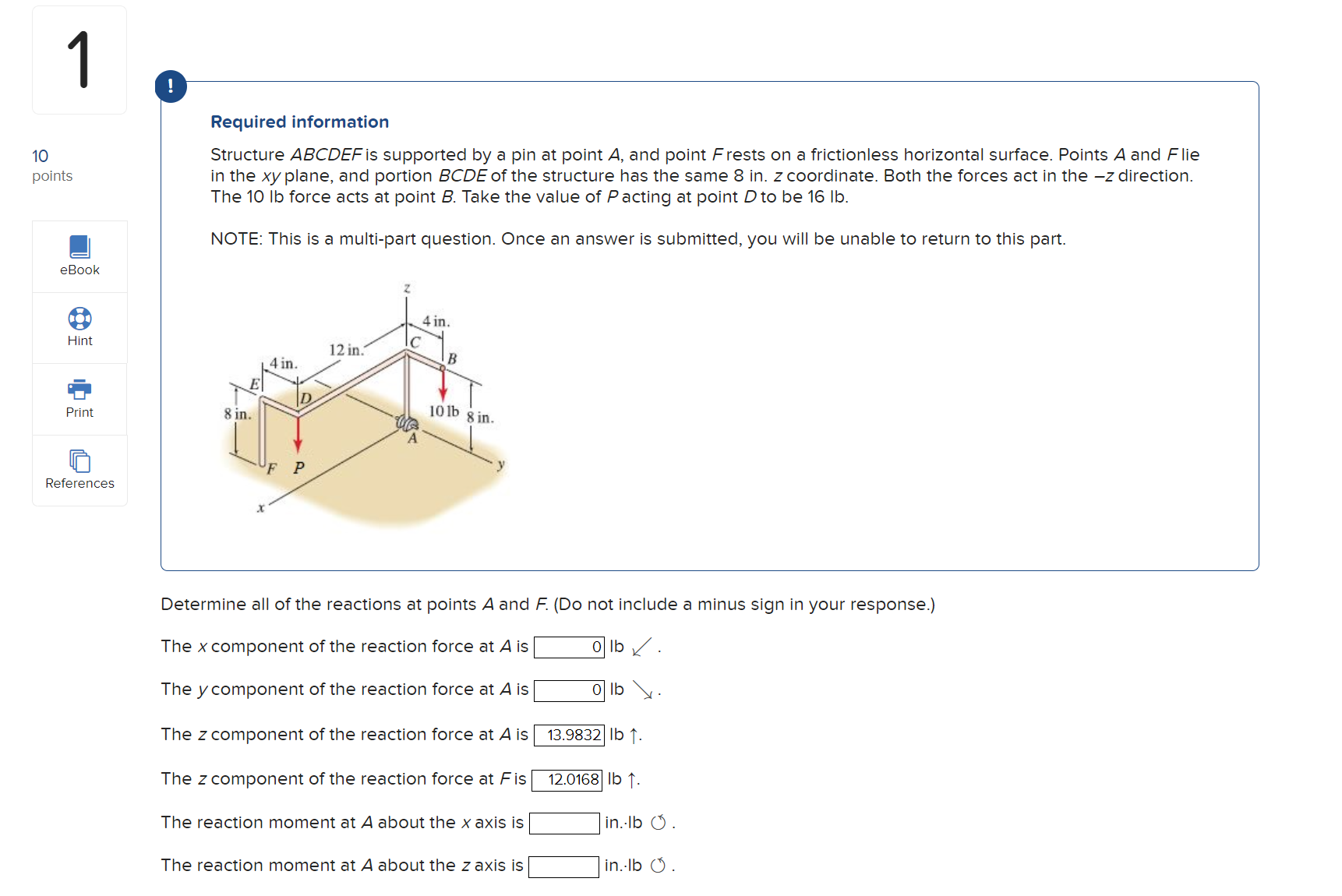 Solved Required Information Structure ABCDEF Is Supported By | Chegg.com