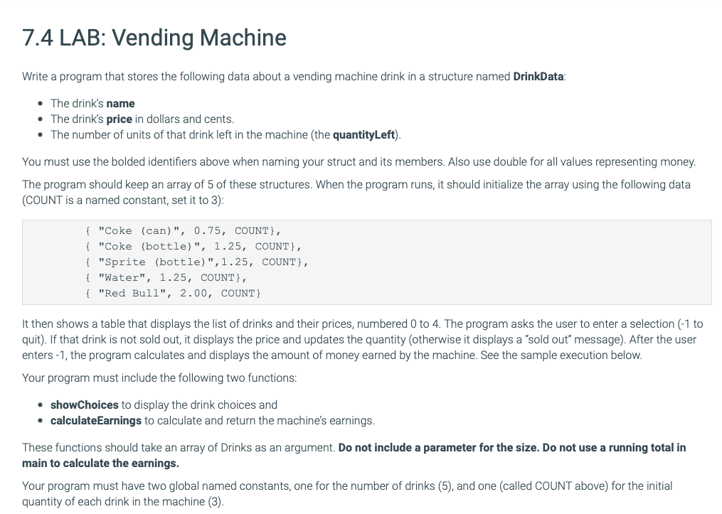 Solved Write a program that stores the following data about | Chegg.com