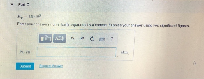Solved Consider the following reaction: A(g) 2 B(g) Find the | Chegg.com
