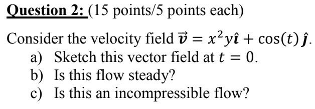 Solved Question 2: (15 points/5 points each ) Consider the | Chegg.com