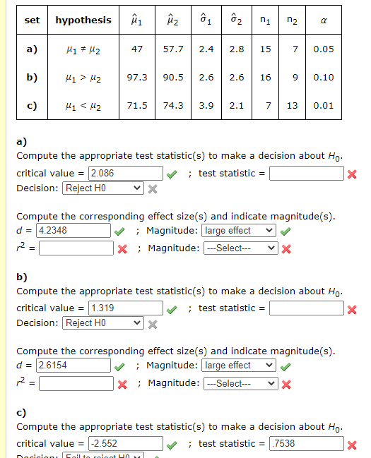 Set Hypothesis U1 U Oa I O Ni N2 A A M1 42 47 5 Chegg Com