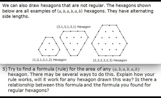 Solved We Can Also Draw Hexagons That Are Not Regular. The | Chegg.com