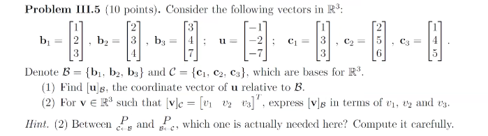 Solved Problem III.5 (10 Points). Consider The Following | Chegg.com