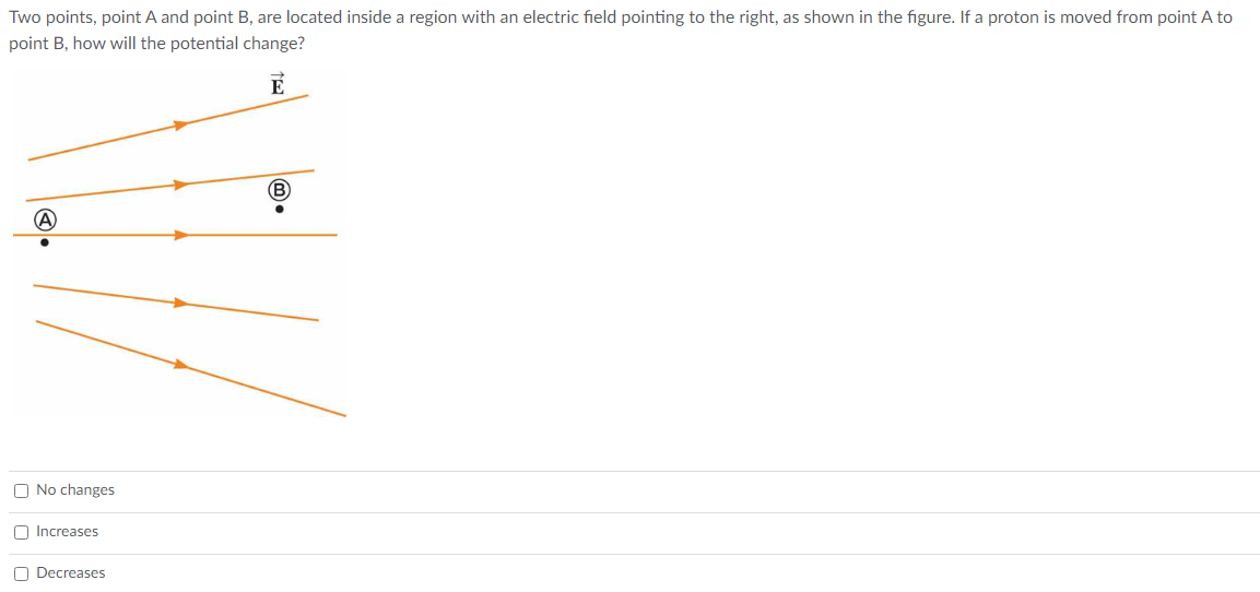 Solved Two Points, Point A And Point B, Are Located Inside A | Chegg.com