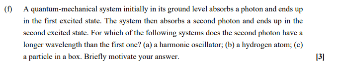 Solved A Quantum-mechanical System Initially In Its Ground | Chegg.com