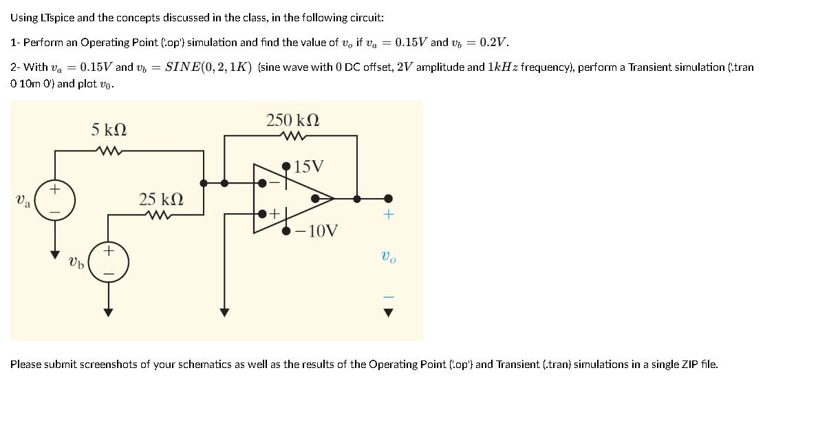Solved Using LTspice and the concepts discussed in the | Chegg.com