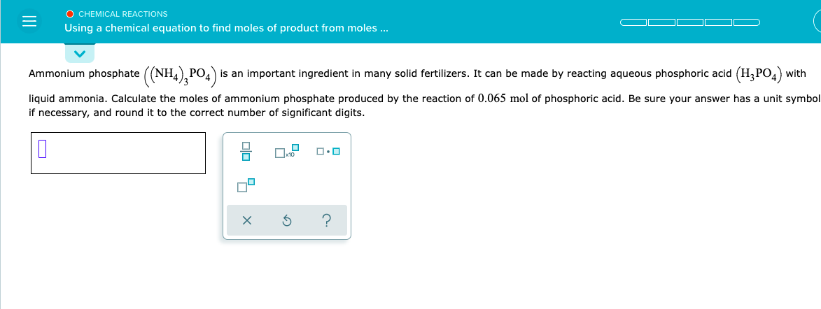 Solved = O CHEMICAL REACTIONS Using a chemical equation to | Chegg.com