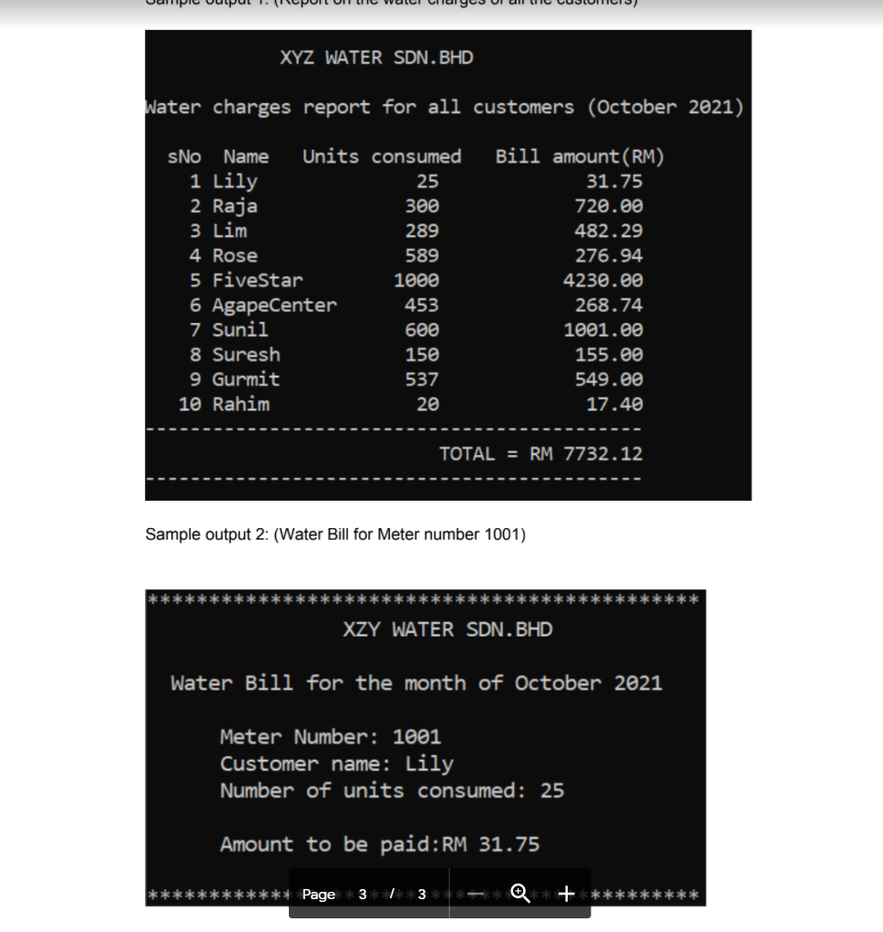 Requirements: 1. The application should be able to | Chegg.com