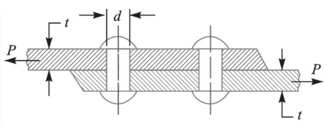 [Solved]: Example.. Two plates 16 mm thick are joined by a d