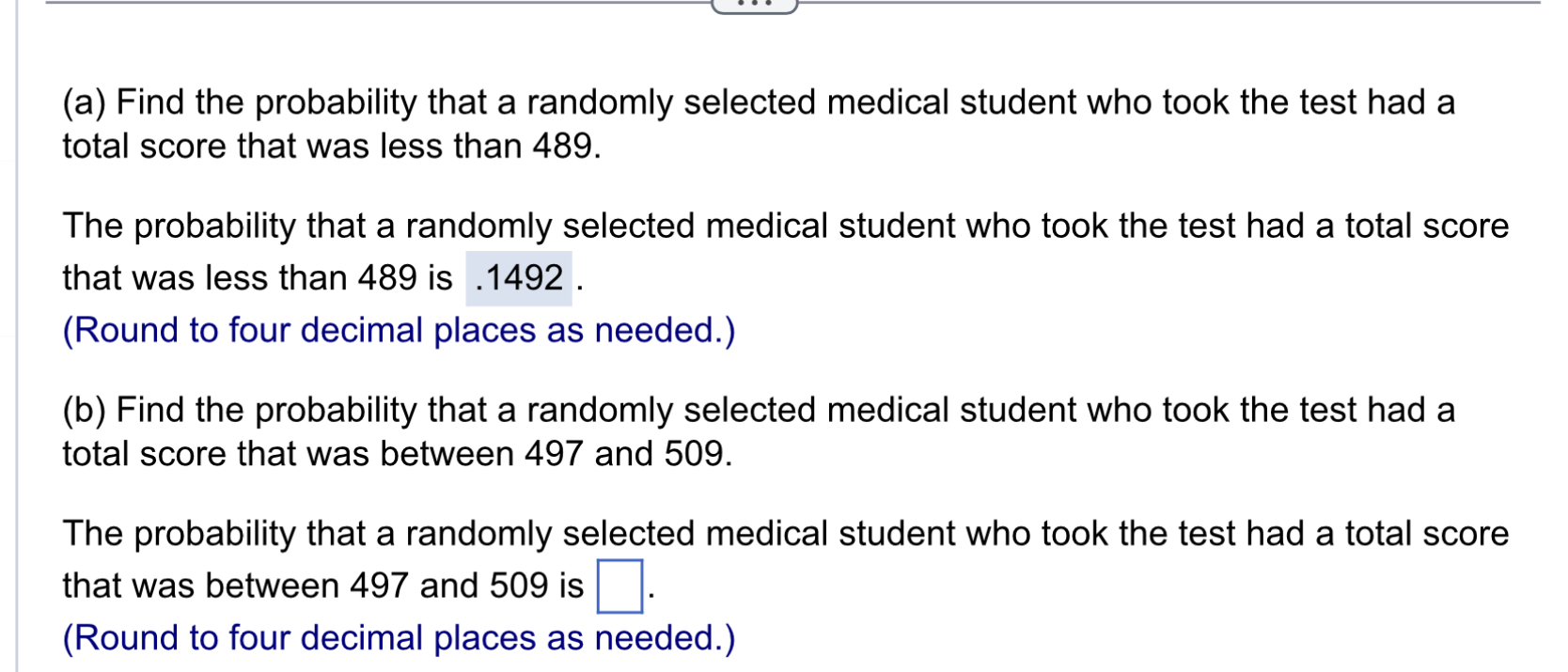 Solved (a) Find the probability that a randomly selected | Chegg.com