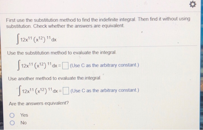 Solved First use the substitution method to find the | Chegg.com