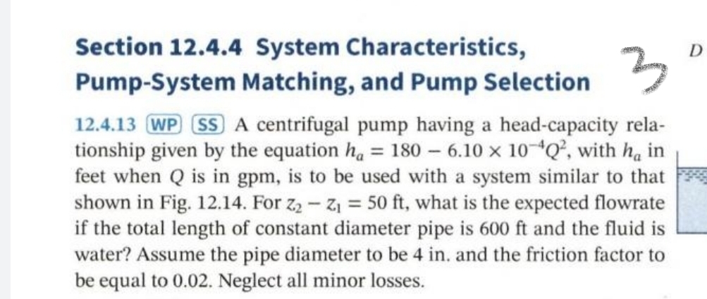 Solved Pump-System Matching, and Pump Selection 12.4.13 WP | Chegg.com