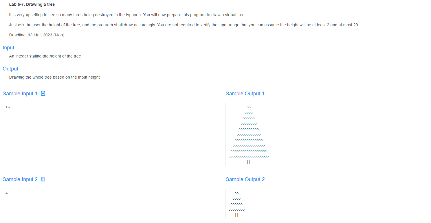 Solved Lab 5-7. Drawing a tree It is very upsetting to see | Chegg.com