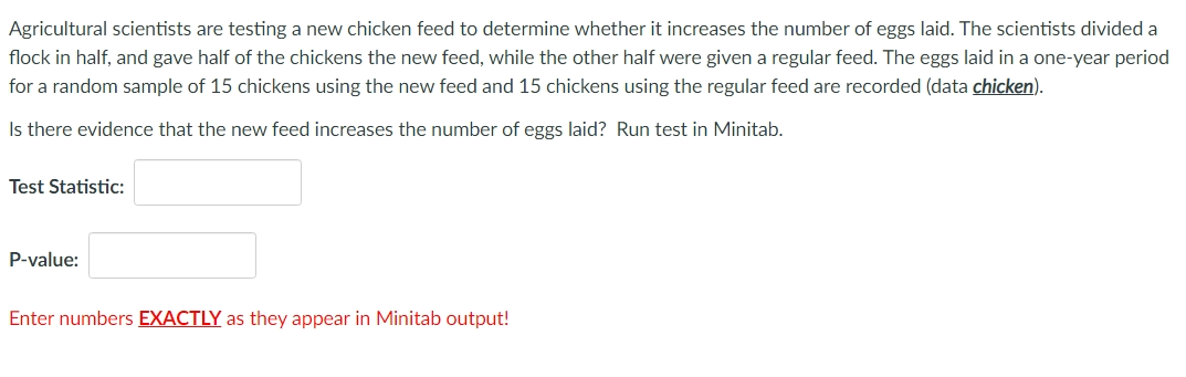 Agricultural scientists are testing a new chicken | Chegg.com