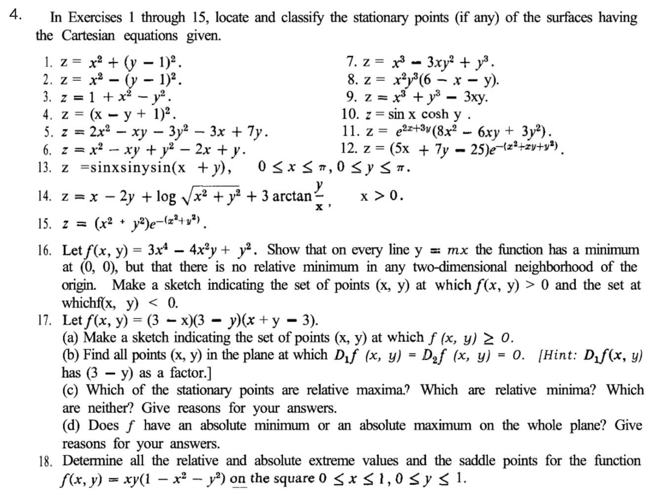 Solved In Exercises 1 through 15, locate and classify the | Chegg.com