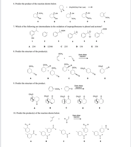 Solved 6. Predict The Product Of The Reaction Shown Below. 