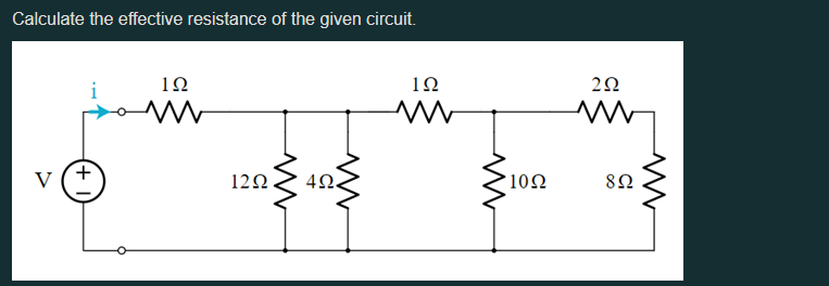 Solved Calculate The Effective Resistance Of The Given | Chegg.com