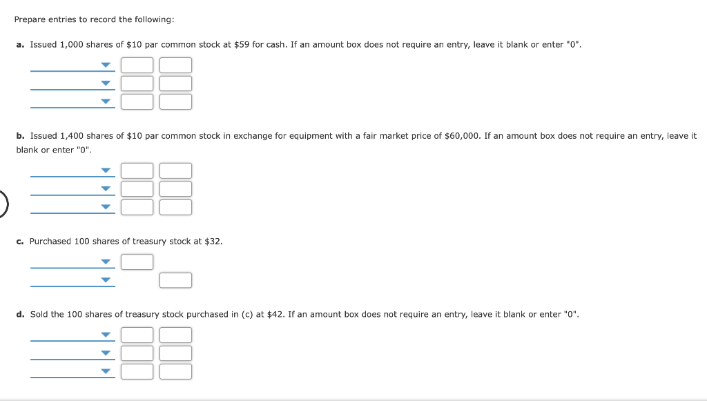 Solved Prepare Entries To Record The Following: A. Issued | Chegg.com