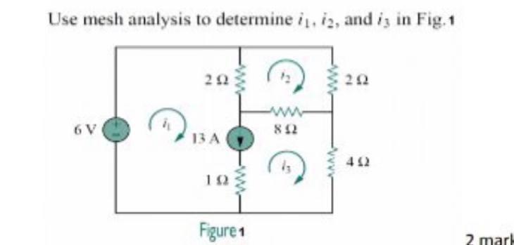 Solved Use mesh analysis to determine is, is, and is in Fig. | Chegg.com