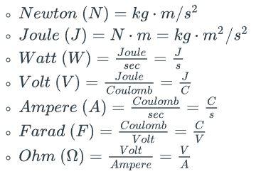 Solved Newton N kg. m s Joule J N m N m kg Chegg