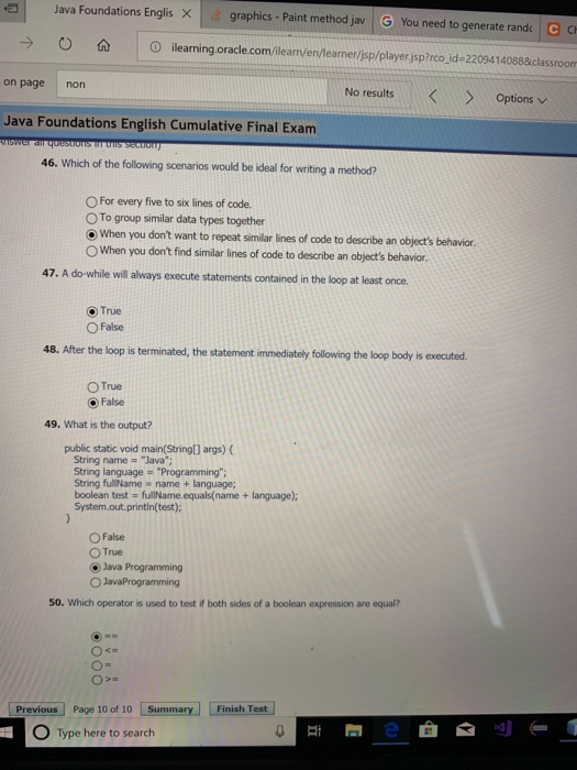 Test PSP Study Guide