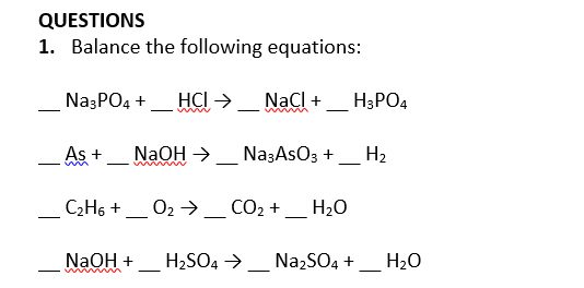 Phản ứng giữa H3PO4 và NaCl