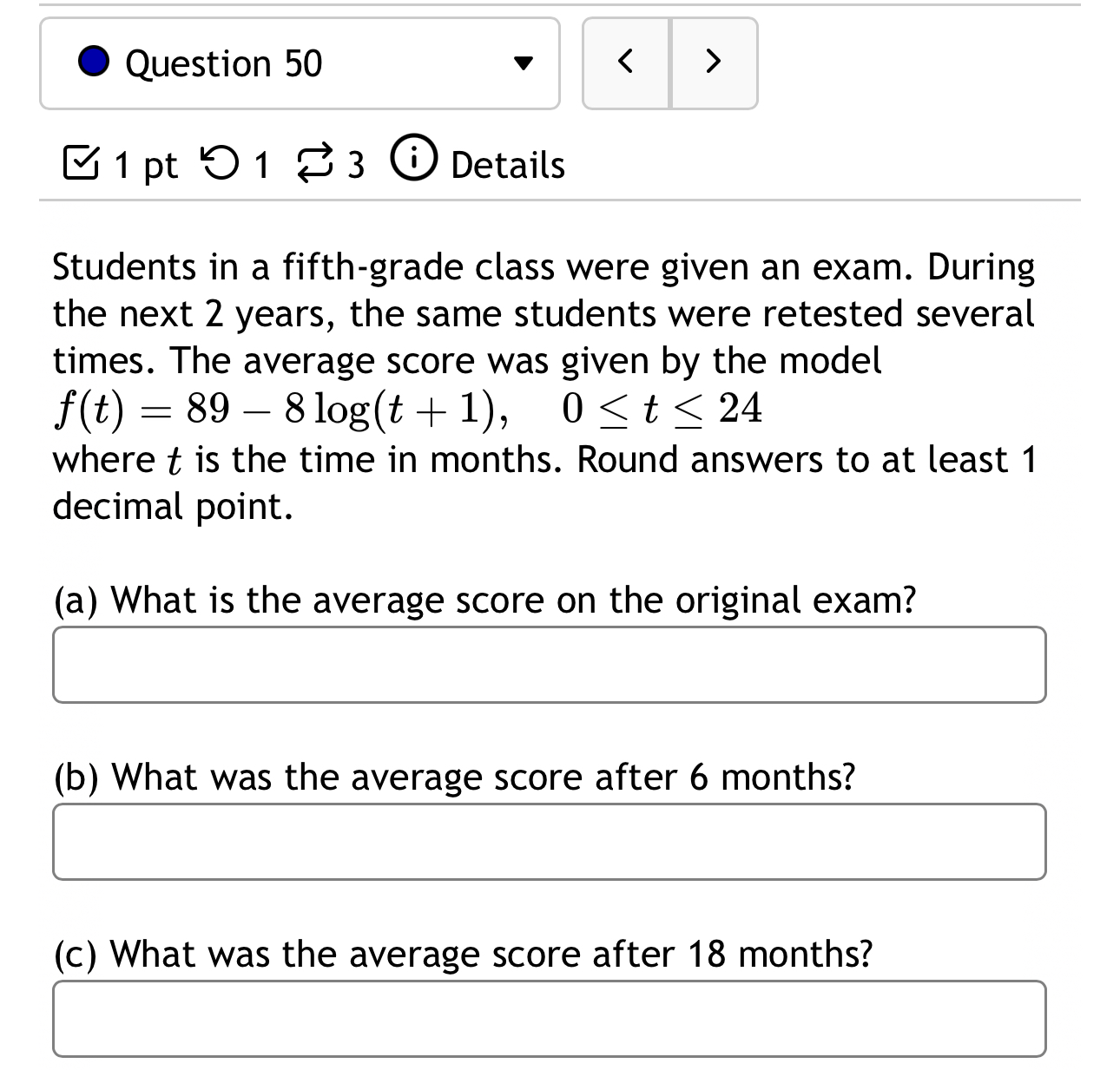 solved-students-in-a-fifth-grade-class-were-given-an-exam-chegg