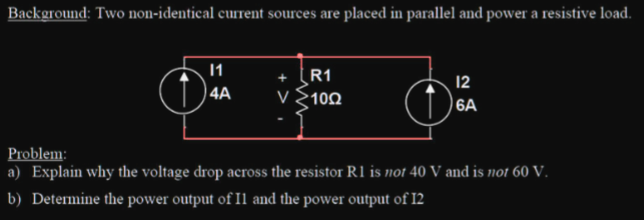 Solved Background: Two non-identical current sources are | Chegg.com