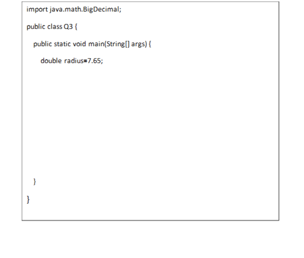 Solved Complete the following Java program to, using | Chegg.com