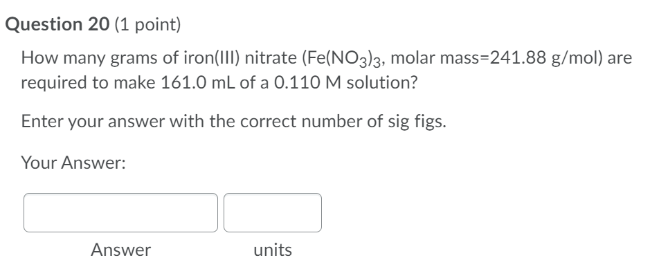 Question 8 (1 point) If the enthalpy change for the