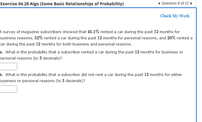 Solved A Survey Of Magazine Subscribers Showed That 45.1% | Chegg.com