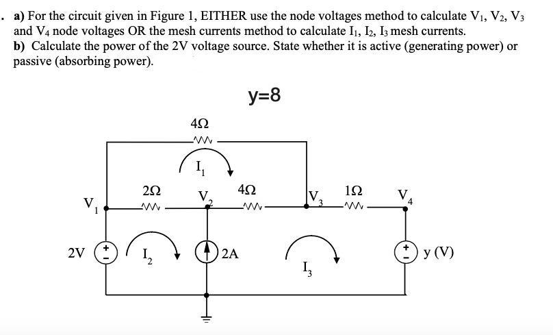 Solved . A) For The Circuit Given In Figure 1, EITHER Use | Chegg.com