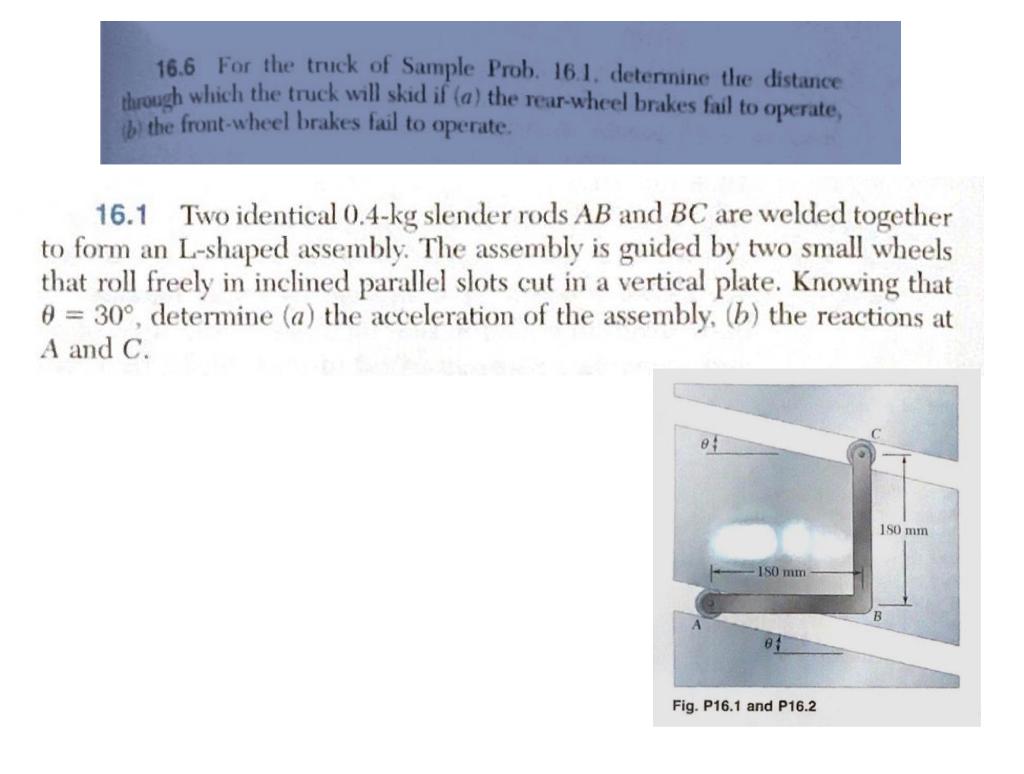 Solved 16.6 For The Truck Of Sample Prob. 16.1. Detennine | Chegg.com