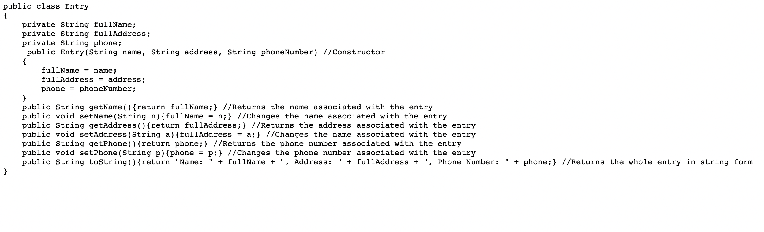 Solved Write a Java program that creates and manipulates a | Chegg.com